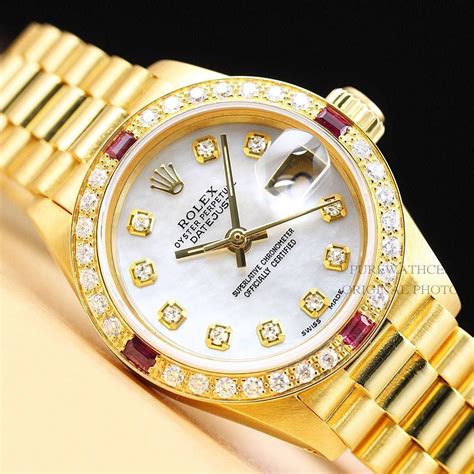 all gold women's rolex|used women's gold Rolex watches.